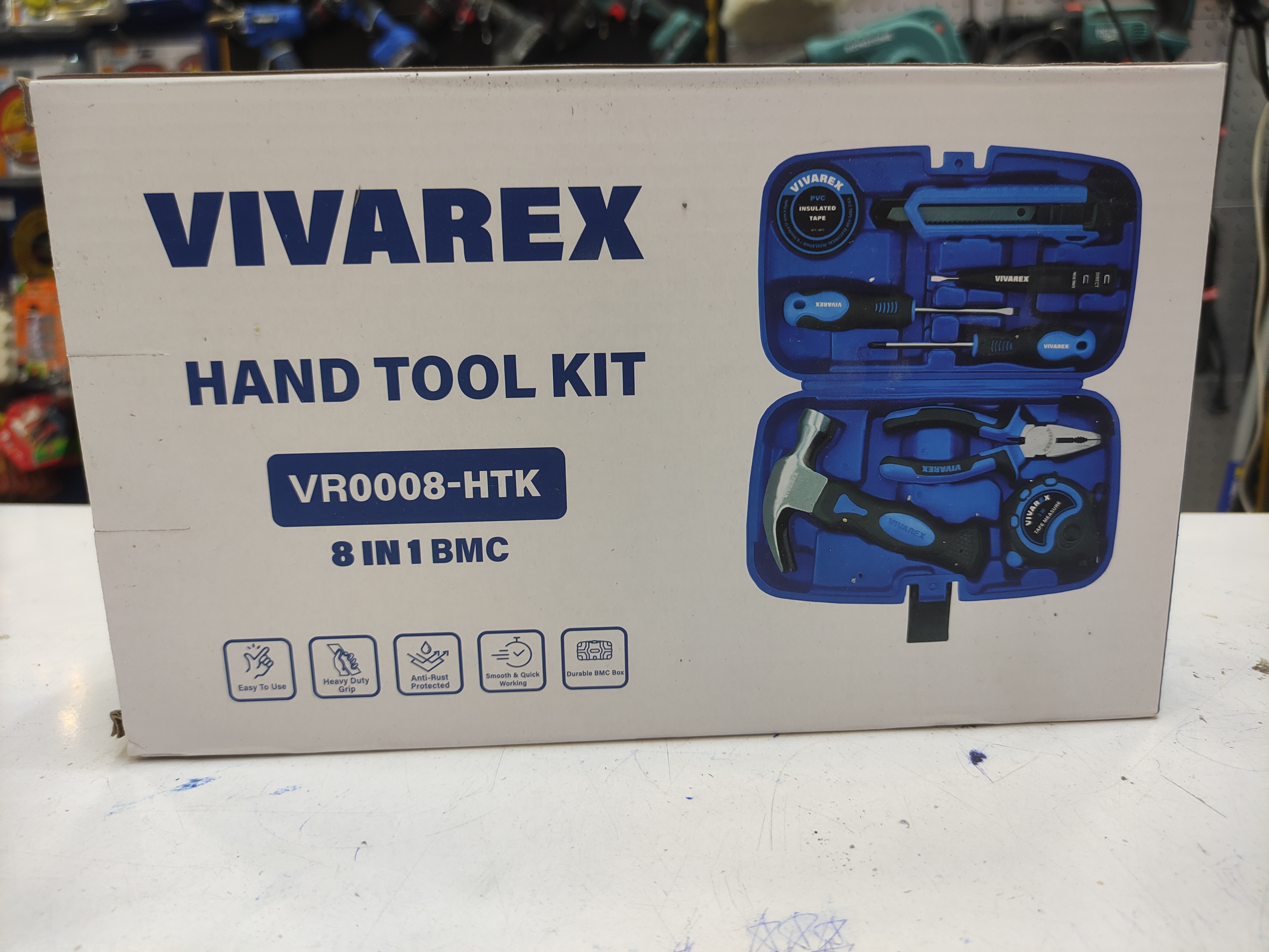 مجموعه 8 عددی ابزار دستی ویوارکس مدل vr-0008-htk